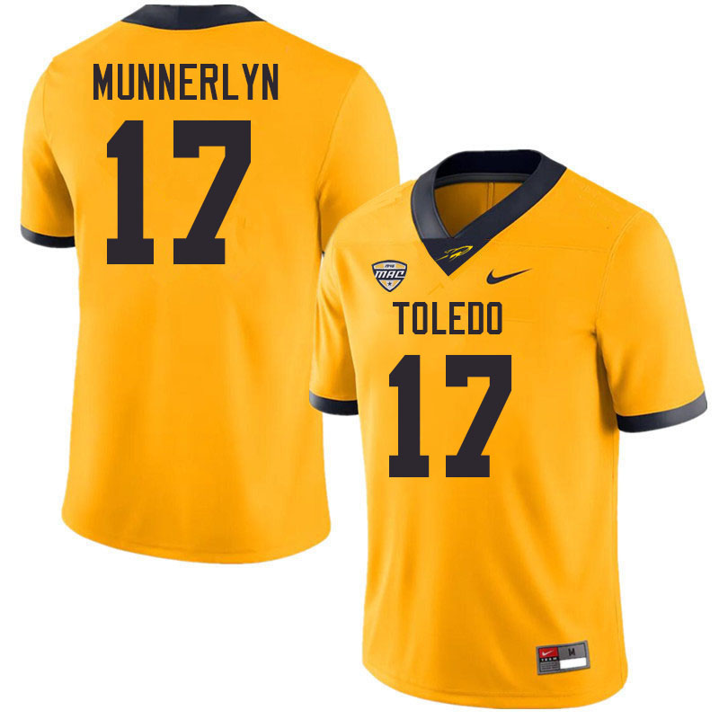 Toledo Rockets #17 Don Munnerlyn College Football Jerseys Stitched Sale-Gold